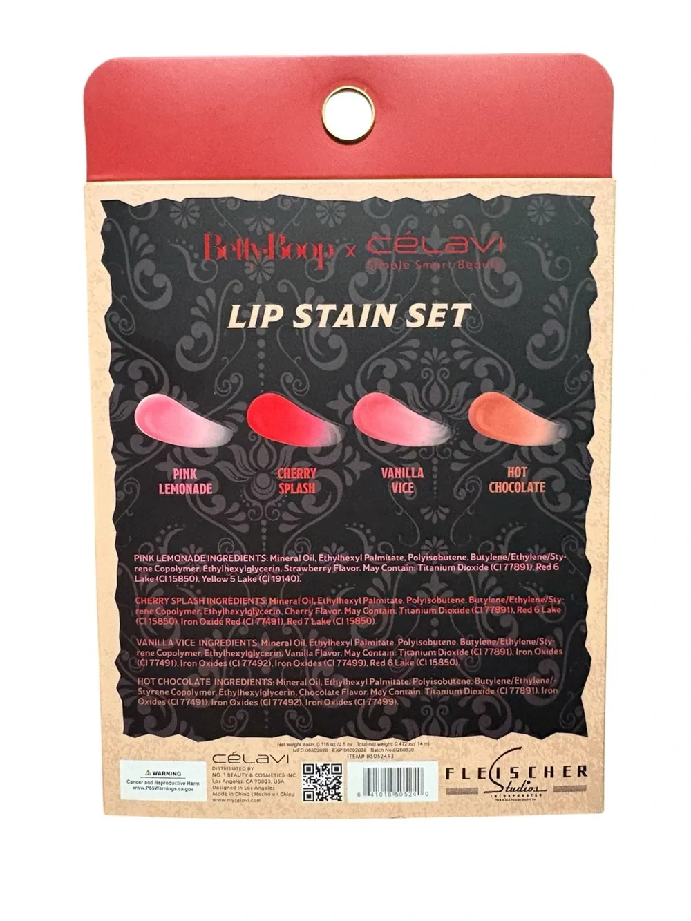 Biker Betty Boop Lip Stain Set